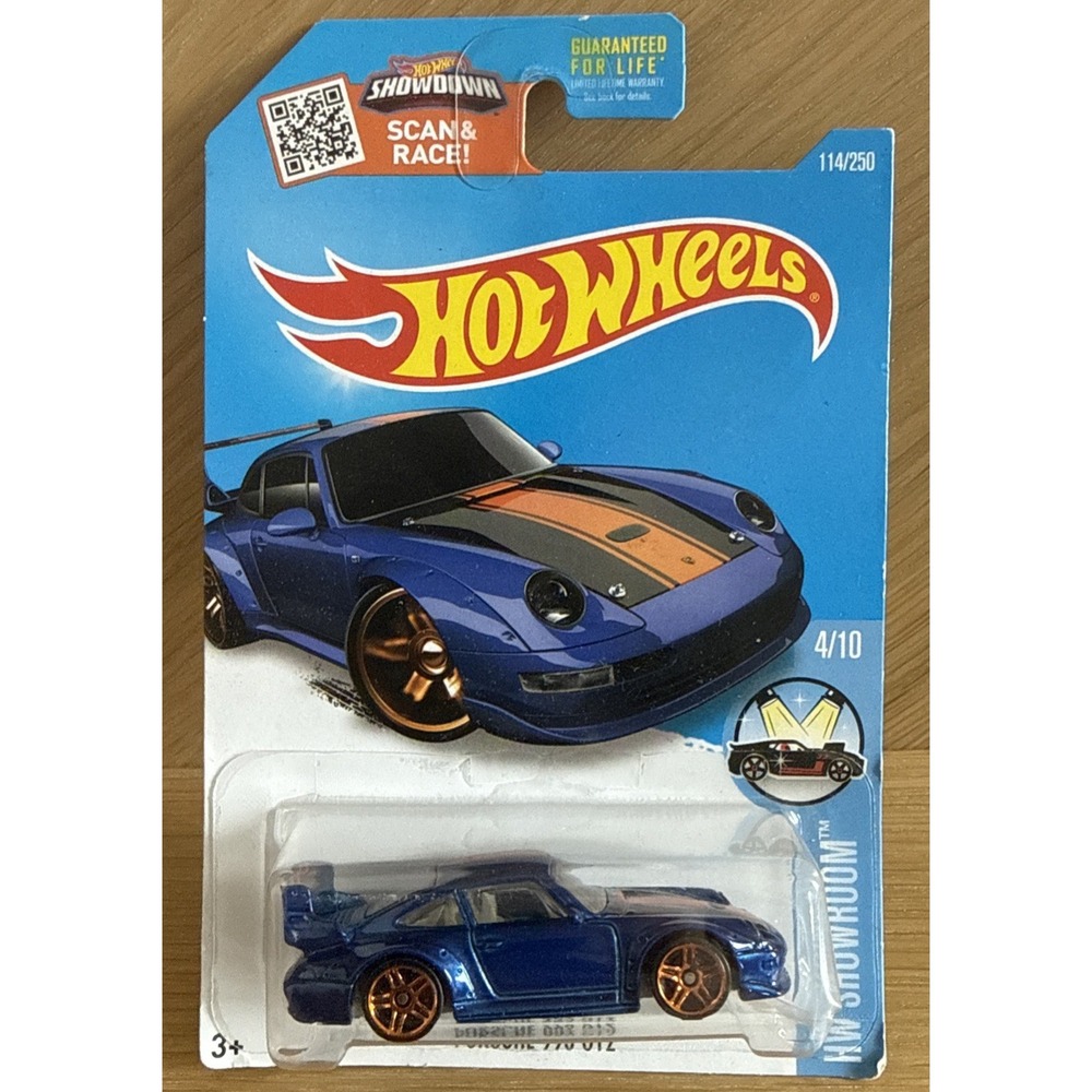 Hot Wheels Porsche 993 GT2 Blue HW Showroom 4/10 114/250